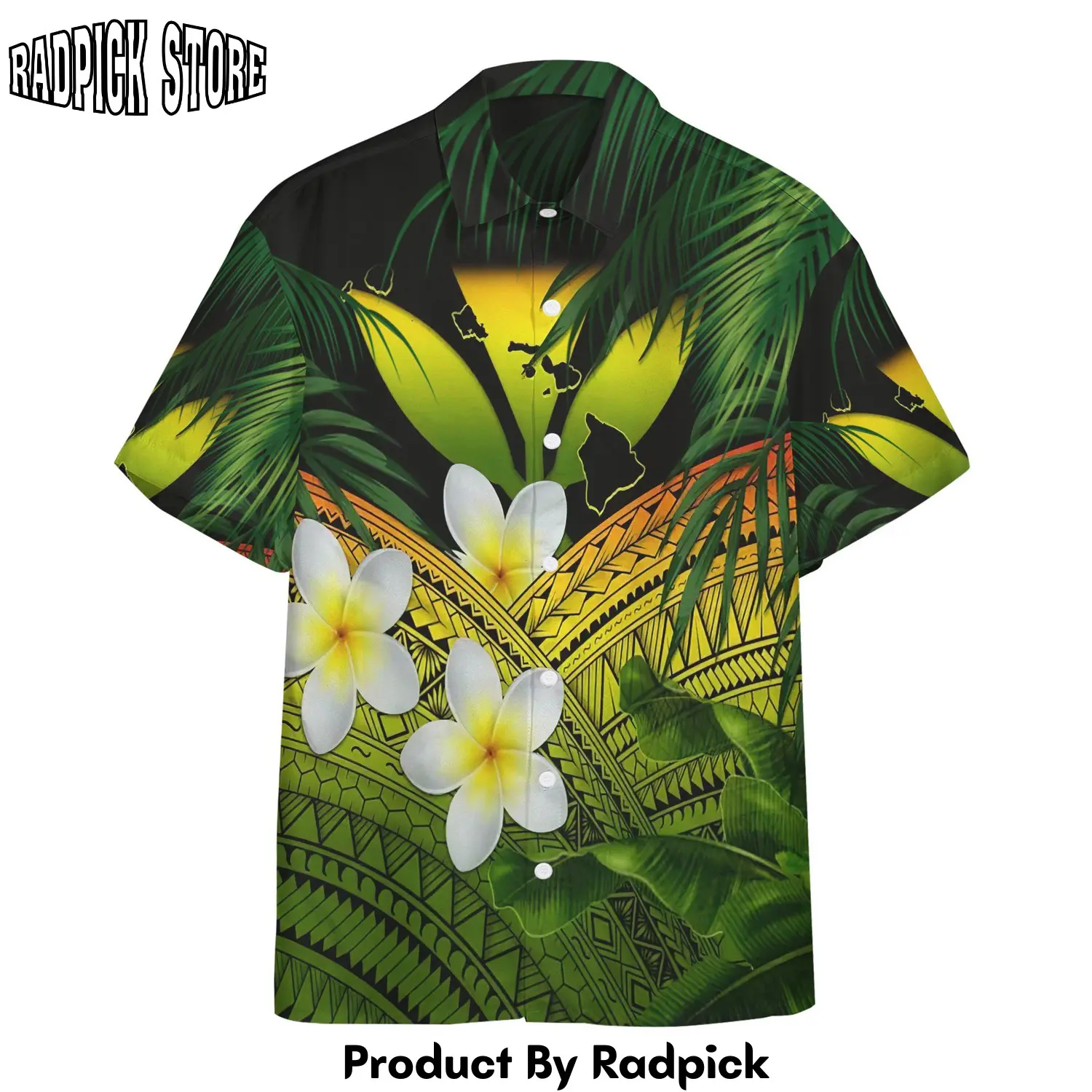 Radpick 3d kanaka maoli hawaiian custom short sleeve shirt rp292625